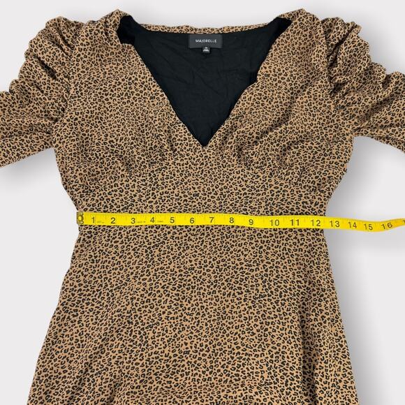 Majorelle Tamra Leopard Print Short Sleeve Midi Dress XXS - Picture 5 of 7